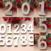 0-9 белые деревянные цифры украшения для свадебной вечеринки отель домашний декор реквизит для фотографий
