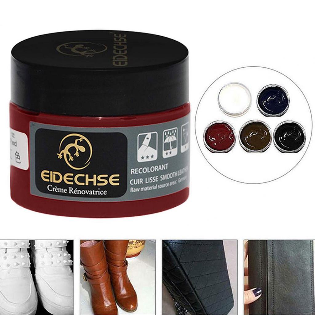 Faux Leather Repair Cream Paste Shine Polish Care for Car Seat Couches Shoes