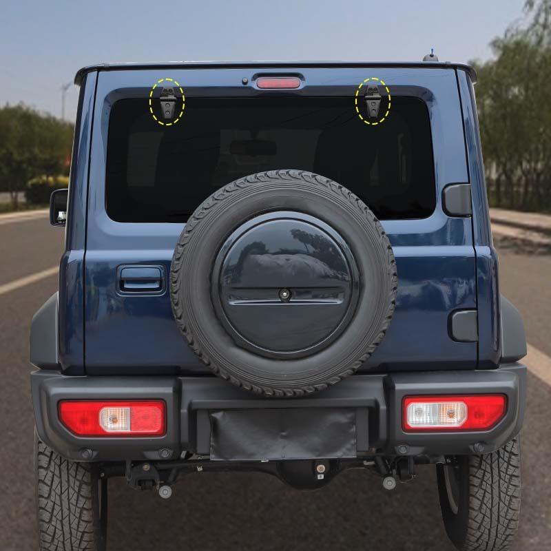 Tailgate Glass Hinges Protective Cover For Suzuki Jimny 2019 Up ABS Car Exterior Accessories