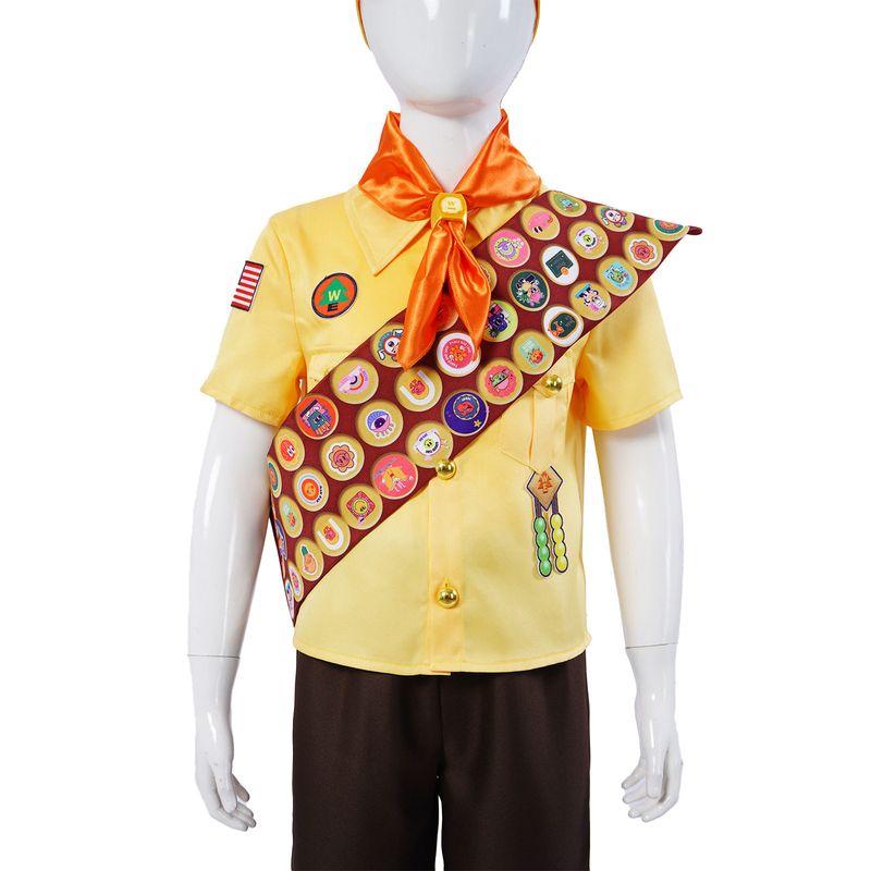 Fly House Russell Cosplay Costume Little Explorer Movie Character Russell Cosplay Outfit