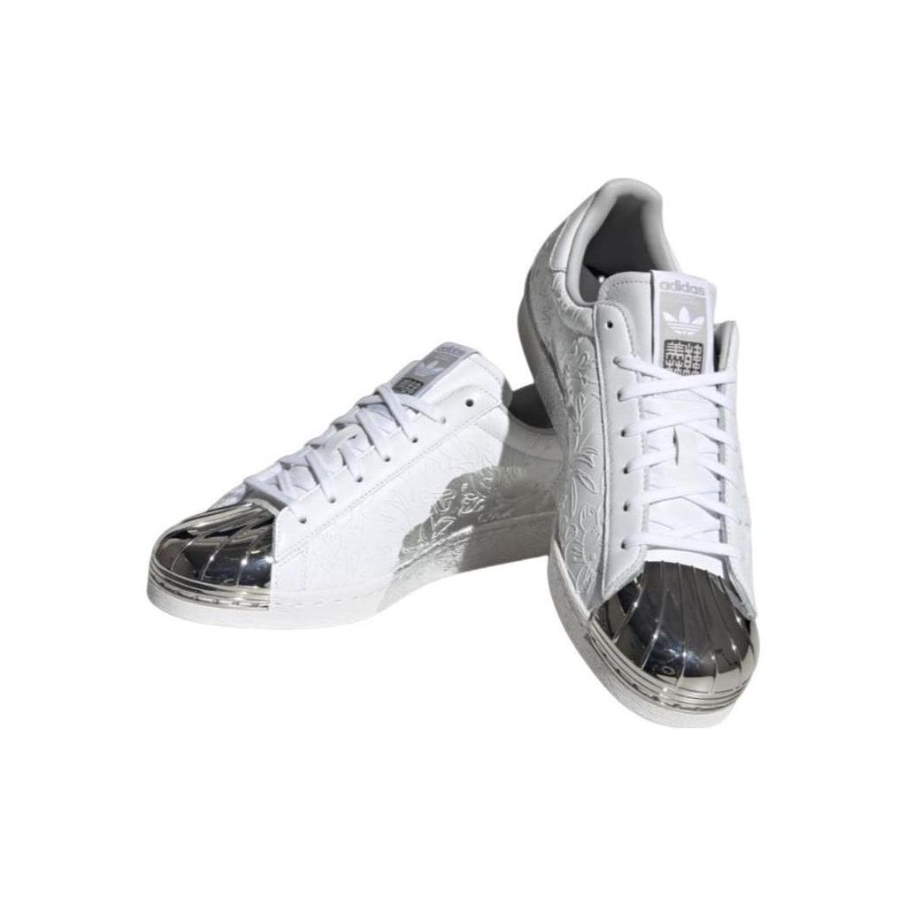 Adidas Originals Han Meilin X  Superstar 80S Pig Leather Low-Top Sneakers Unisex Sneakers White Black Silver ID4388