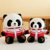 School Uniform Wear Panda Plush Toy Stuffed Animal Doll Kids Gifts Birthday