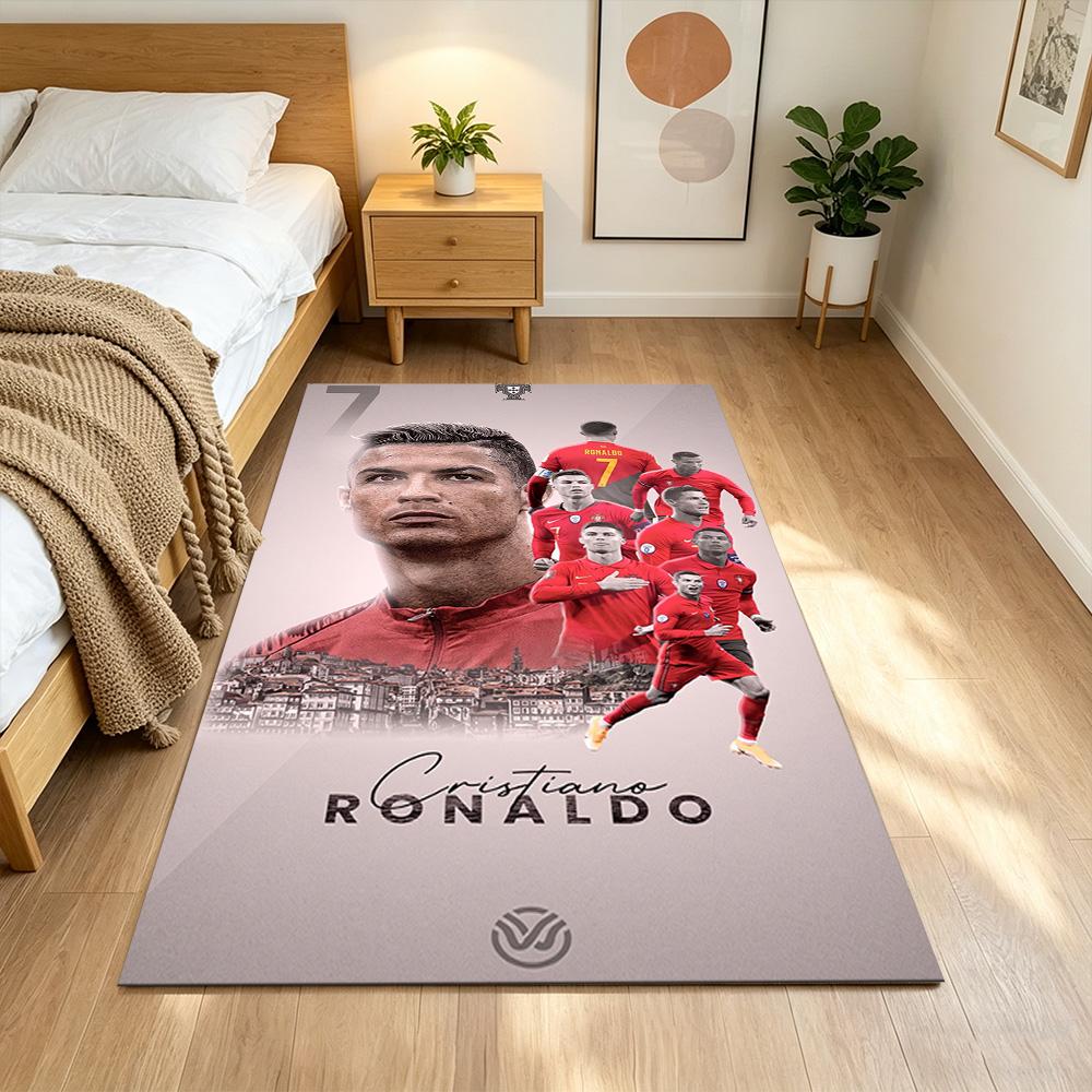 Cristiano Ronaldo Floor Mat Design for Entryway Balcony Decorate room Dining Room Antislip Carpet Decorate Offices Perfect Gift for Women/Men