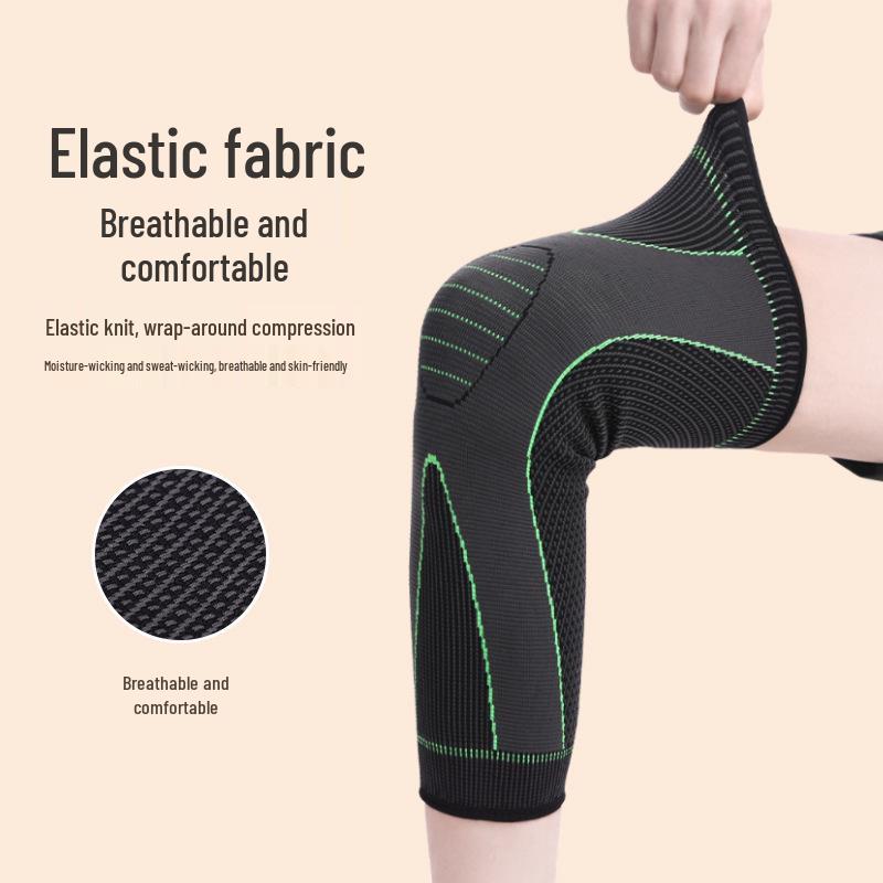 Men's Fleece-Lined Knee Support Sleeves - Non-Slip, Warm Compression for Sports and Cold Legs