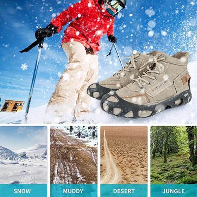 Кошки для обуви для снега и льда Grippers Нескользящие легкие тяговые шипы Climbing Rainy