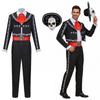 Men's Skull Costume Day Of The Dead Mexican Mariachi Band Retro Skull-print Role-play Set For Halloween Stage Performances