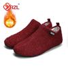 YRZL Мужские мокасины зимняя домашняя хлопковая обувь мужская теплая плюшевая обувь для дома повседневные тапочки мужские теплые пушистые туфли на плоской подошве