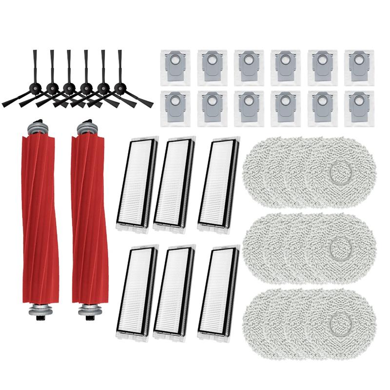 A65T-For Roborock Qrevo S Replacement Main Side Brush HEPA Filter Mop Pad Dust Bags Spare Parts Accessories