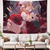 Кавайная Аниме Девушка Touhou Печатный Гобелен Настенное Полотно Милый Мультяшный Стиль Фэнтезийный Фон Домашний Декор