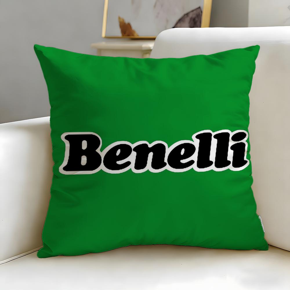 Классический мотоциклетный бренд Benelli Наволочка Мягкая Легко стираемая Подушка Универсальная для Дивана Кровати Путешествий и Офиса