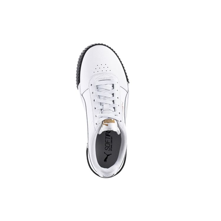 Puma Carina Leather White Black Women Sneakers 370325-15
