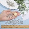 200 шт. Тибетский стиль Сплав Подвески Костяные Подвески Античное Серебро 6.5x10x2.3мм Отверстие: 1.6mm