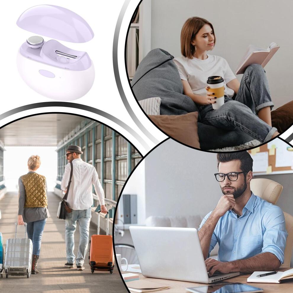 Electric Nail Clipper with LED Light, USB Rechargeable Nail Trimmer for Seniors, Kids, Travel