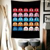 Pac-Man H Wall Hanging Printed Fabric Blanket Decorative Tapestries for Bedroom Living Room Home Decor