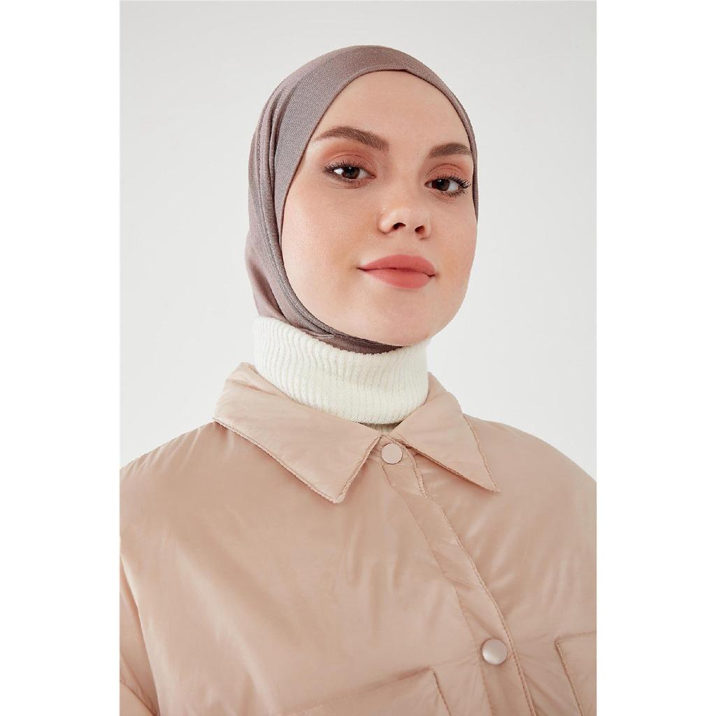 Snap Cap Hijab Swimsuit Top Matching Sea And Pool Bonnet Hijab