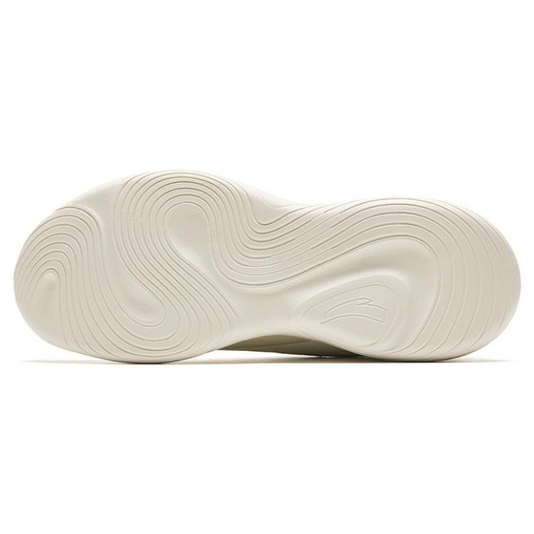 Anta Lingyun Fabric Synthetic Leather Удобные нескользящие износостойкие легкие низкие кроссовки для бега для женщин белые 922355540-6