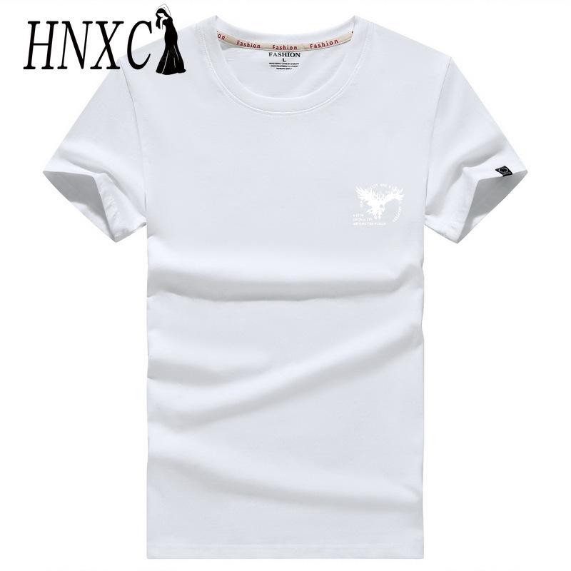 HNXC Хлопковая футболка с коротким рукавом, мужская модная свободная рубашка с половиной рукава, сострадательная рубашка с принтом