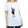 AC/DC Womens/Ladies Angus Young Cut Out Cotton Boyfriend T-Shirt