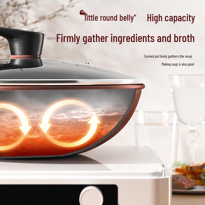 MeiLing Wok King Чугунный Вок с Антипригарным Покрытием