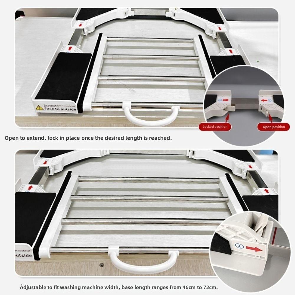 Retractable Dryer Stacking Kit Space-saving Dryer Pull-out Connector Laundry Room