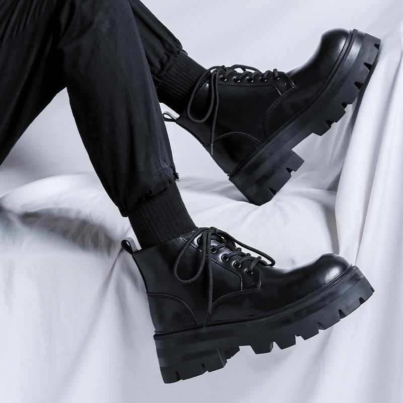 Ботинки Martin мужские 2025 года, новые осенне-зимние ботинки на платформе в британском стиле, короткие ботинки на шнуровке, локомотив 9133-R