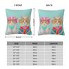Rodeo Cats Ginger Cats Square Pillowcase Polyester Linen Velvet Pattern Zip Decorative Throw Pillow Case Home Cushion Cover 18"