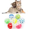 Пластиковый мяч для бросания для домашних животных с полым дизайном для кошек и мелких питомцев