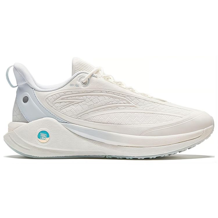 Anta Кроссовки для бега C37 Series C37 3 Ice Cool Bubble с низким верхом и нескользящей подошвой, женские, белые, серые, 922345537-2