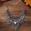Tassel Rhinestone Exaggerated Necklace Vintage Bohemian Style Necklace Ethnic Style Jewelry Gifts