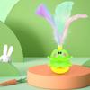 Pet Smart Cat Toy Electric Tumbler Feather Automatic Self-Happling Cat Turntable Sound Toy