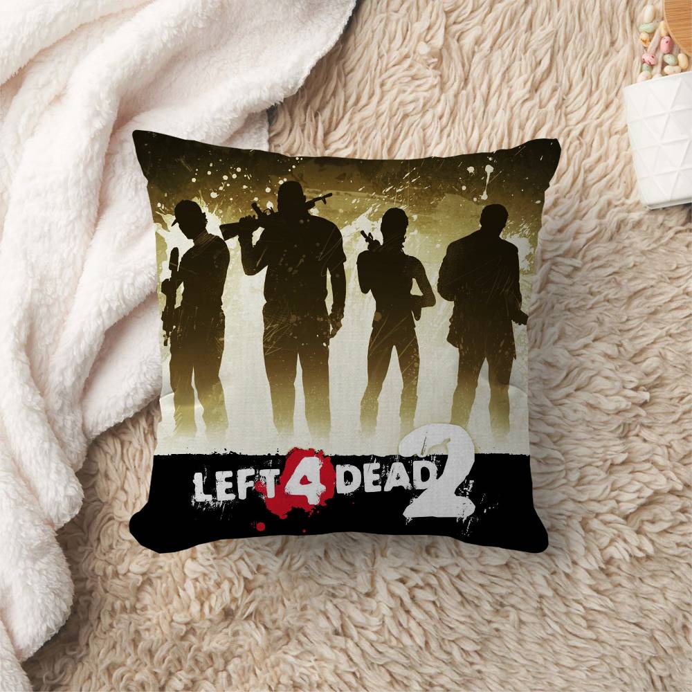 Игровой Анимационный Чехол на Подушку L-Left 4 Dead Автомобильная Декоративная Подушка для Дивана Автомобиля Рождественский Подарок 40x40см 45x45см