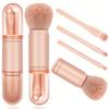 4-in-1 Makeup Brushes for Girls Makeup Brushes Makeup Tools Double-headed Makeup Brushes