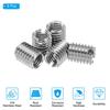 PATIKIL Insert Nuts, 5pcs M8 x M6 x 10mm, Reducer Nuts, Insert Nut Sleeves, Self-Tapping Embedded Nuts, 316 Stainless Steel, Slotted, for Screw Repair