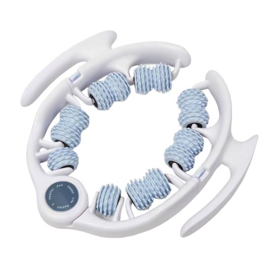 Leg Massage Roller Anti-Cellulite Lymphatic Drainage Deep Tissue Therapy Thighs Arm Back Shoulder Muscle Relaxation Massage Tool with 14 Rollers