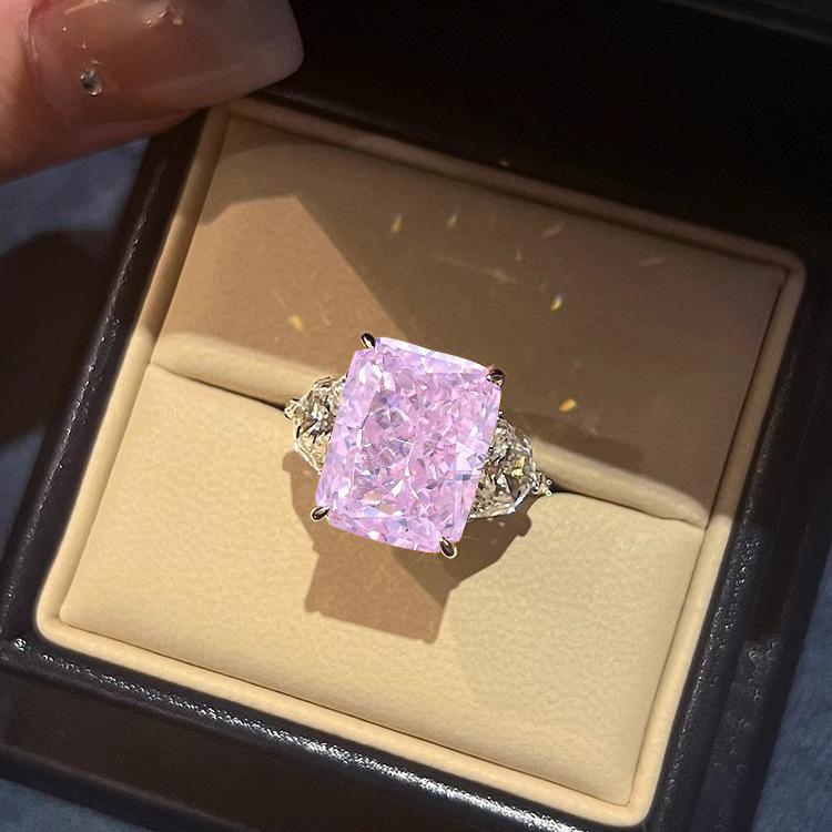 Роскошное кольцо с крупным желтым бриллиантом, супер блеск, ледяной цветок, подвеска-ожерелье с бриллиантом из высокоуглеродистого материала Ceredian, женские серьги-пусеты