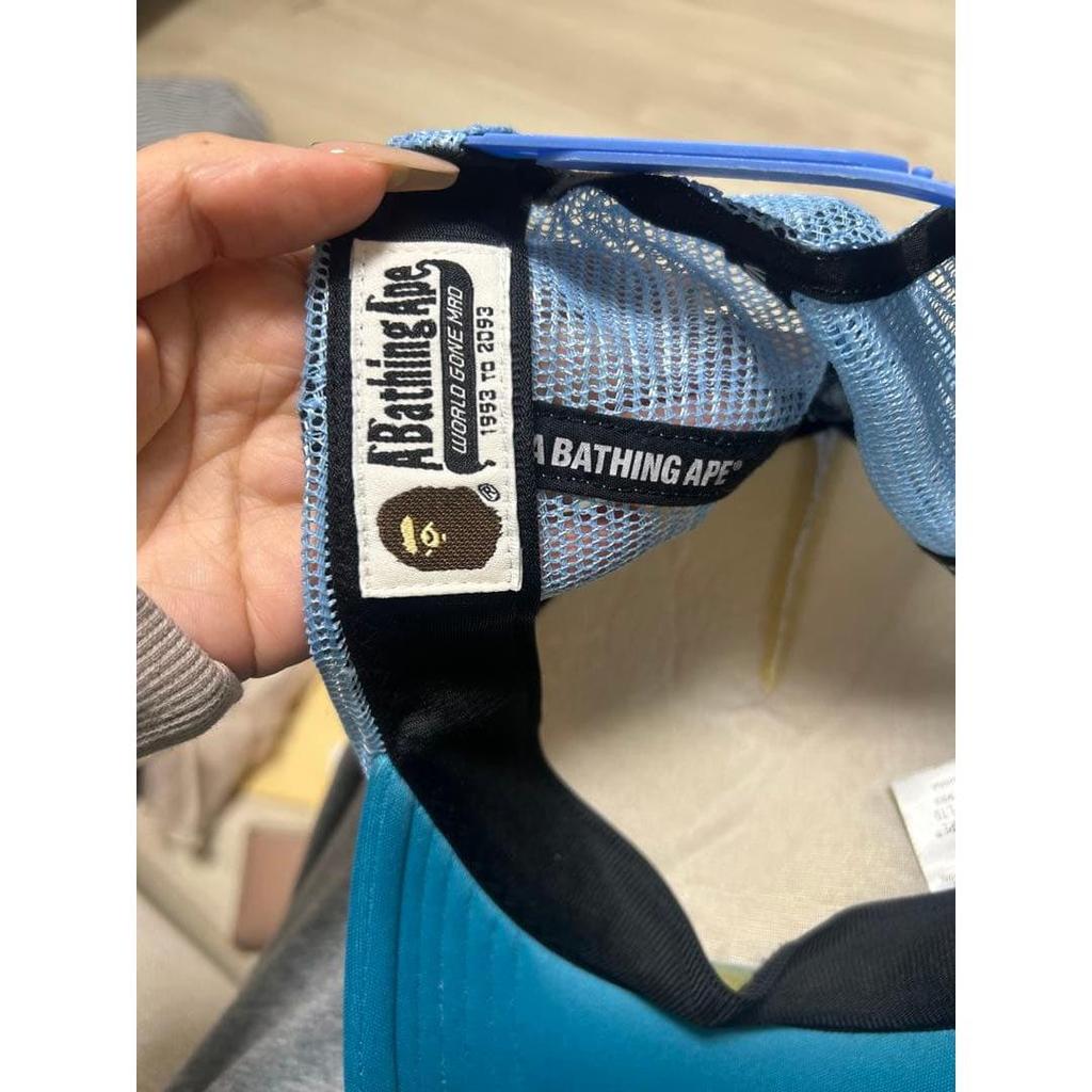 Б/у бейсболка-тракер Bape Белый/Синий