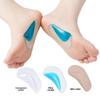 Orthopedic Silicone Arch Support Insoles for Flat Foot and Splayfoot Correction, Suitable for Adults and Children
