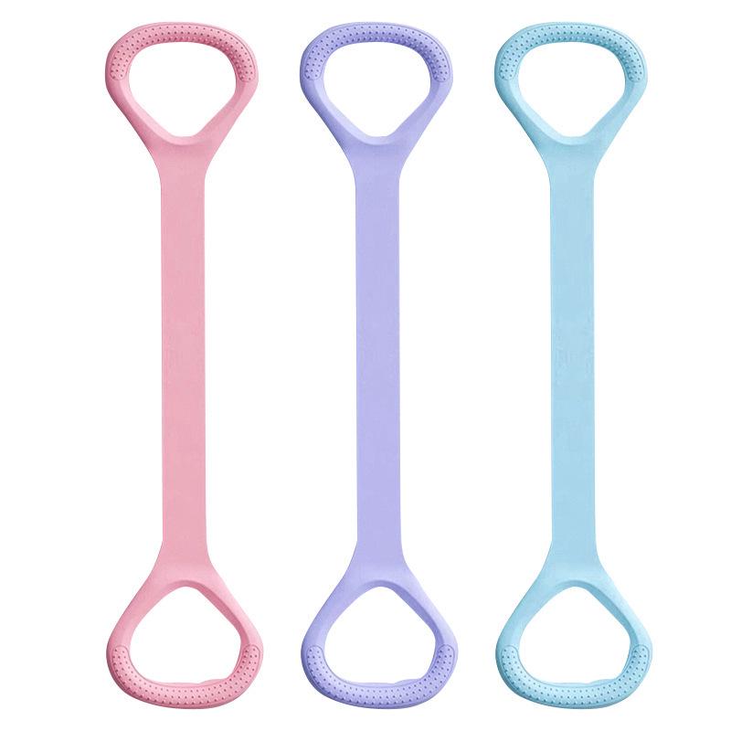 8-образная лента для йоги для растяжки спины и похудения ног - эластичный силиконовый фитнес-инструмент