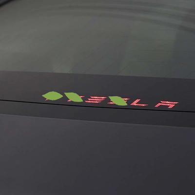 Для Tesla model 3/S/X наклейки на заднее стекло автомобиля, индивидуальный логотип, задний фонарь, 3D стоп-сигнал, декоративные наклейки для Tesla