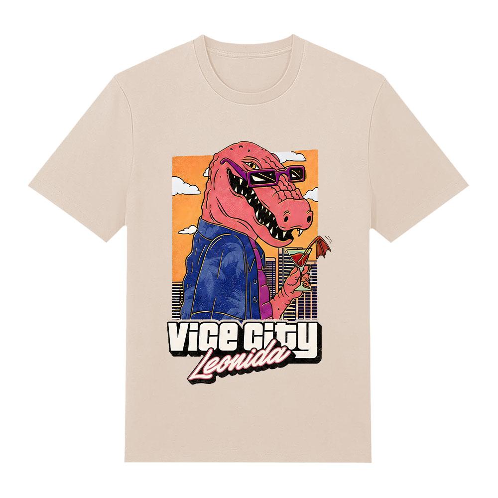 Jason ViceCity Leonida Alligator Графический Принт Футболки Летняя Мода Женские Мужские Популярные Хлопковые Футболки Горячие Игровые Фанаты Подарок Y2K Футболка