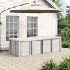 Garden Dining Set 9 pcs White and Taupe PP