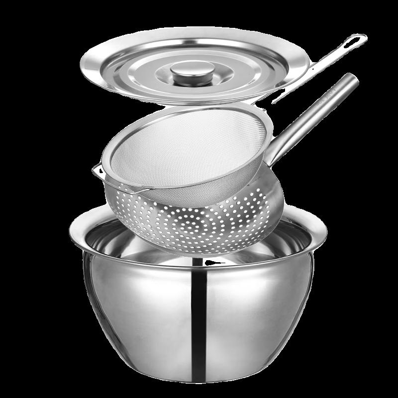 Naijiang 304 Stainless Steel Oil Filter Pot Set