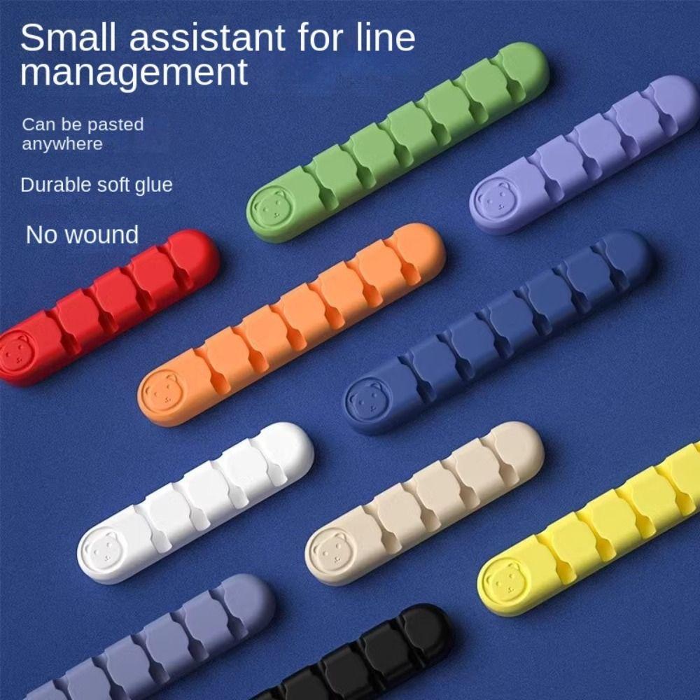 Self-adhesive Adhesive Cable Holder Clips Multi-function Wire Winder Desk Organizer Holder