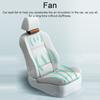 Car Seat Ventilation Fan USB Cooling Fan Air Circulation Electric Fan Low Noise with 3 Adjustable