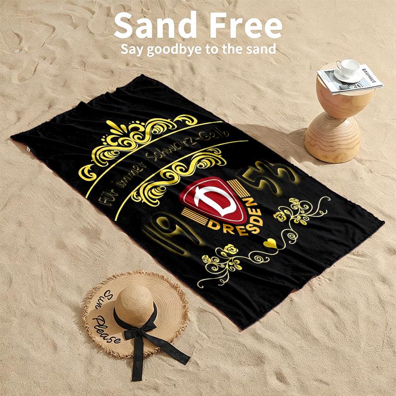 Dynamo Dresden Beach towels also serve as bath towels summer essential a musthave for the outdoors the beach and the pool