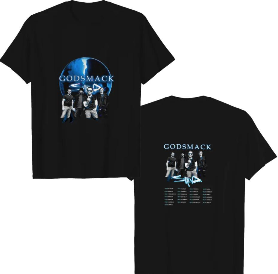 Godsmack С Staind Тур 2023 Двусторонняя Футболка Тяжелая Футболка Унисекс Футболка