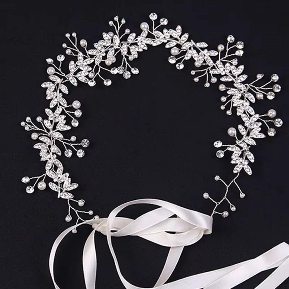 Сверкающая Свадебная Повязка на Голову Золотая/Серебряная Головной Убор для Подружки Невесты Высококачественные Аксессуары для Волос Девочки