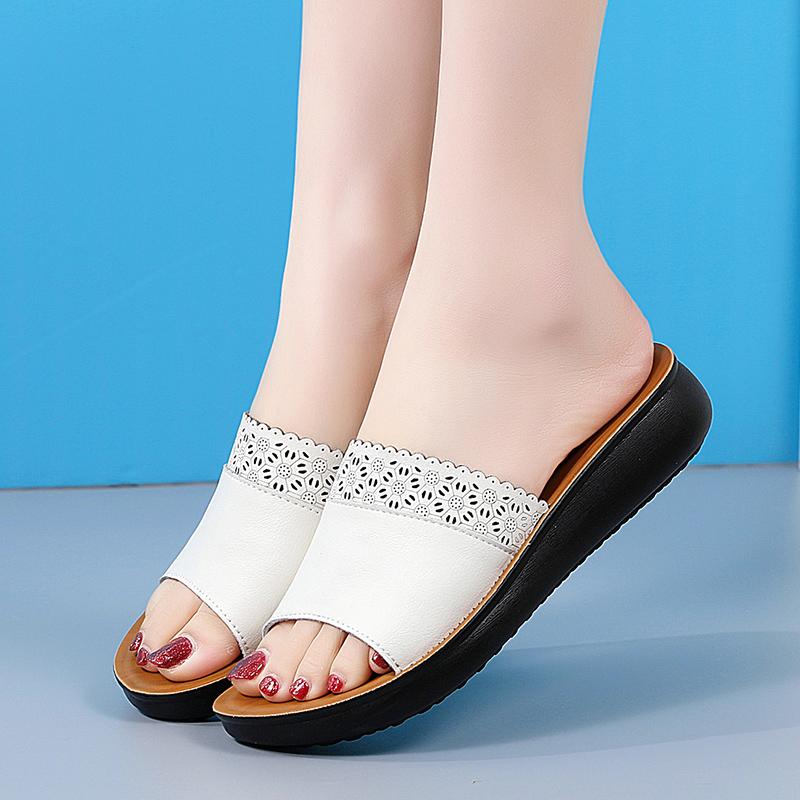 Женские летние модные тапочки на толстой подошве, домашние тапочки, повседневные тапочки