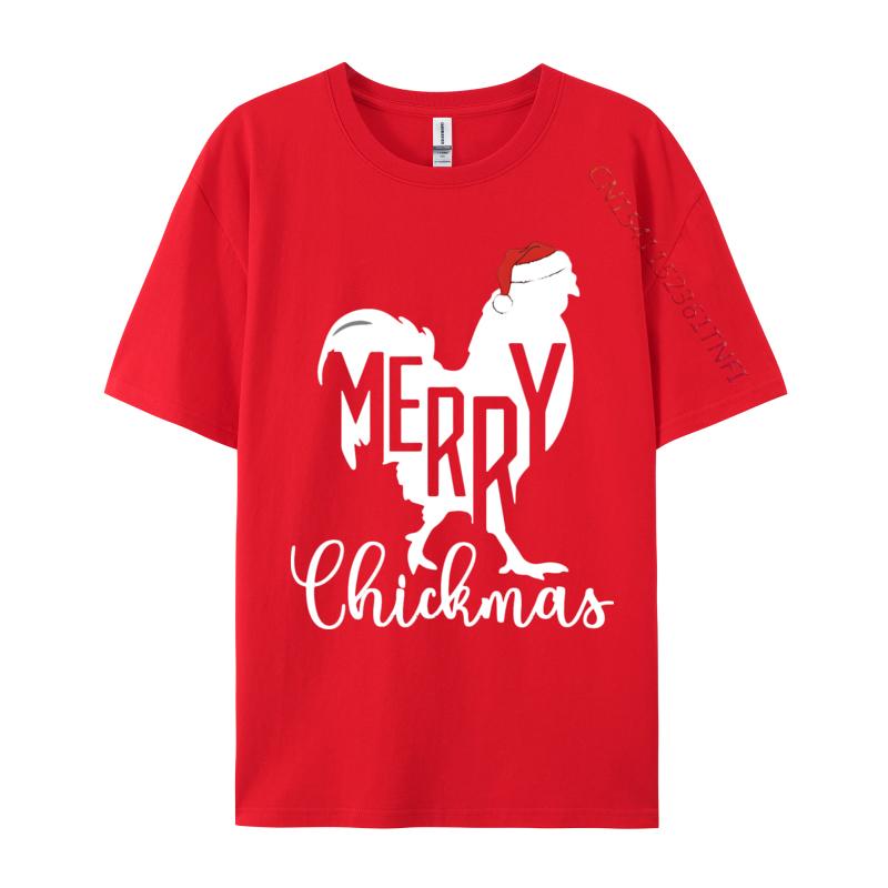 Merry Chickmas Vintage Tshirt White Cotton Tops Shirt Group Latest Preppy Style T Shirt Brand T Shirt