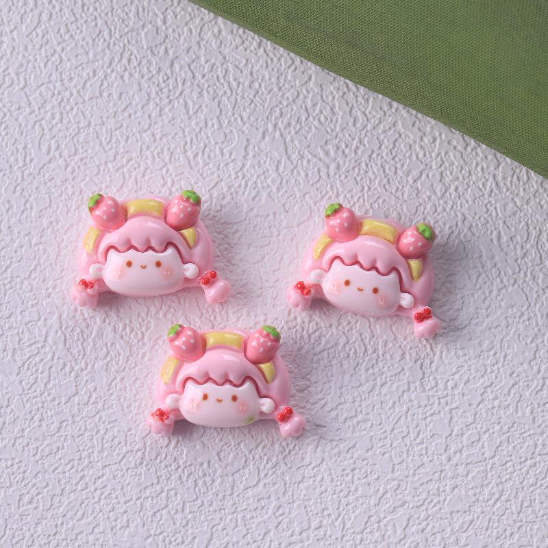 Заколка для волос и украшения из смолы в виде домика для клубники-кролика своими руками для детей